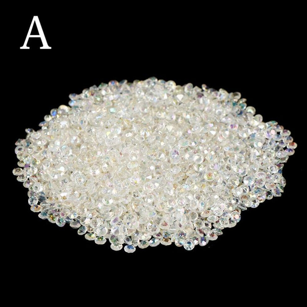 (A) 2000pcs 4.5mm Crystal Diamond Table Confetti Wedding Bridal Party Decoration