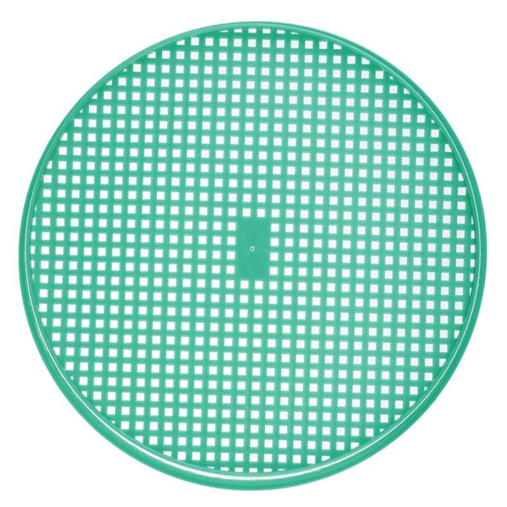 1pc Plastic Garden Sieve Riddle Green For Composy Soil Stone Mesh Gardening Tool