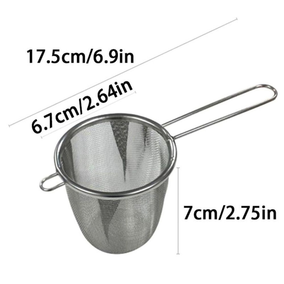 Tea Infuser With Handle Fine Mesh Reusable Tea Leaf Strainer Coffee Flour Filter Handheld Sieve For Teapot Kitchen Accessories