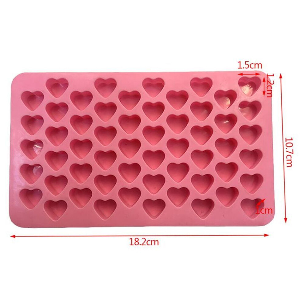 Mini Heart Mold Silicone Ice Cube Tray Diy Chocolate Fondant Mould 3D Pastry