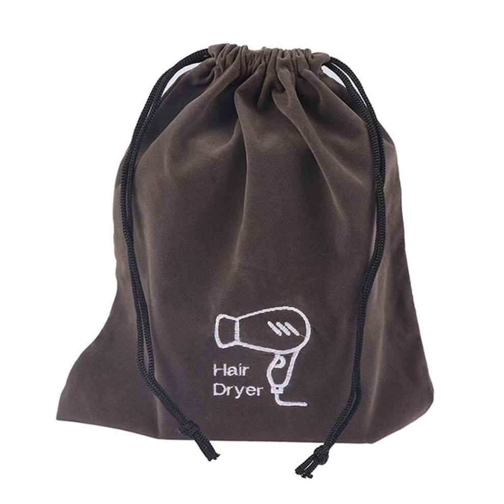 (gray) Hair Dryer Drawstring Storage Travel Pouch Hairdryer Organizer Blow Container Hotel Jewelry Cotton Case Blower Supplies Tools