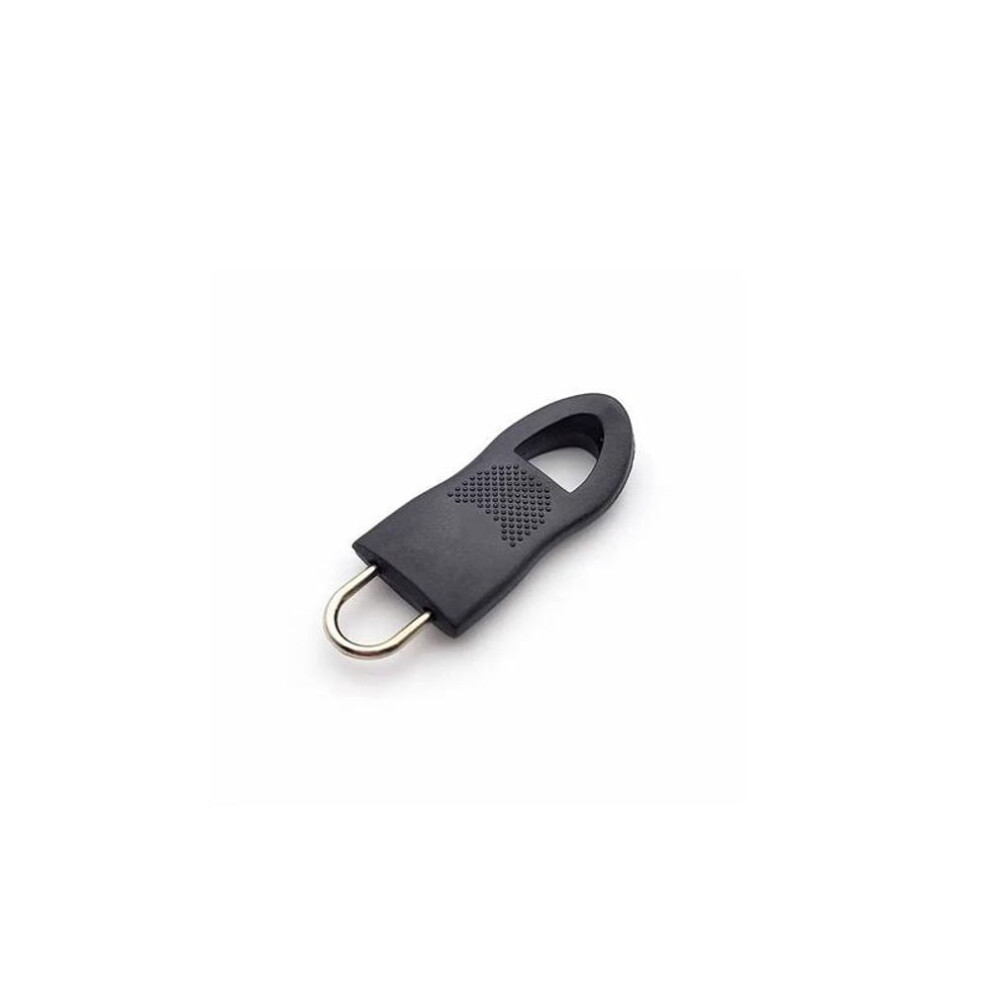 (black, S) 10pcs Replacement Zipper Head Tool-free Removable Zipper Puller For Luggage Schoolbag End Fit Rope Tag Clothing Zip Fixer Broken
