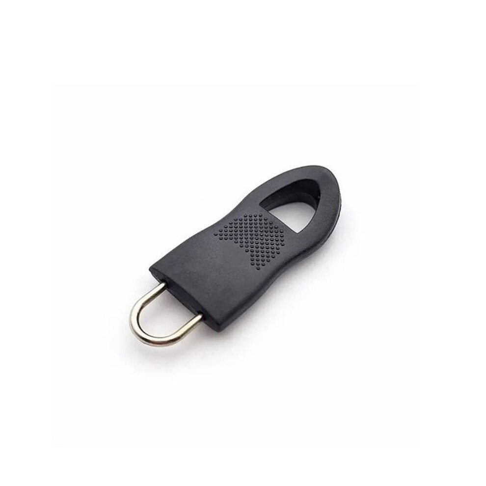 (black, L) 10pcs Replacement Zipper Head Tool-free Removable Zipper Puller For Luggage Schoolbag End Fit Rope Tag Clothing Zip Fixer Broken
