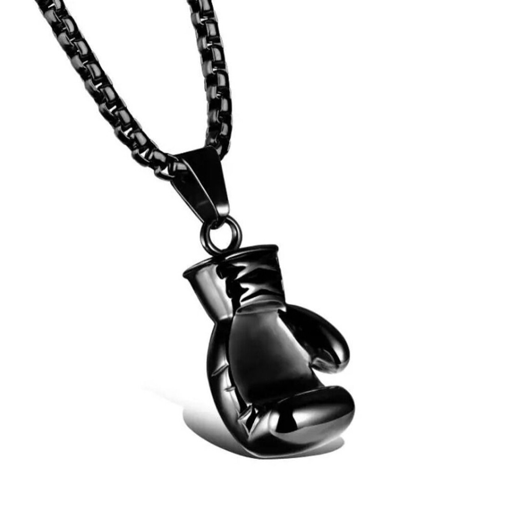 (black) Hop Stainless Steel Fashion Simple Men Necklace Sweater Chain Fashion Jewelry Korean Style Necklace