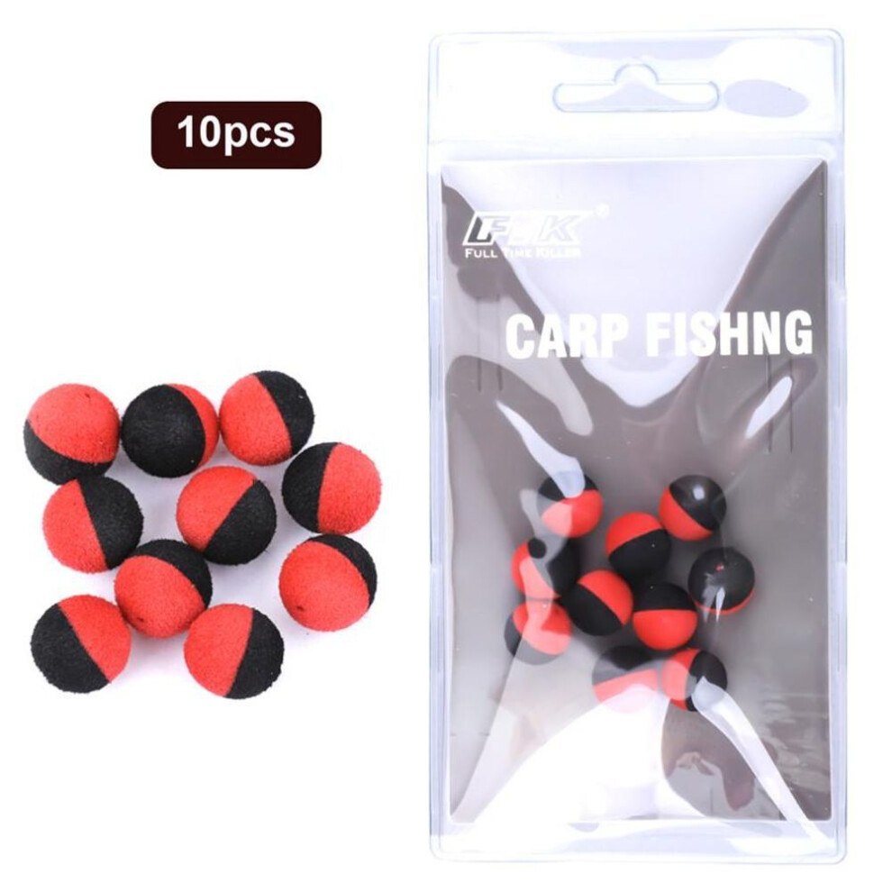 (red) 10pcs/pack Pvc Buoyant Fishing Beads Round Beads 1.1cm Carp Fishing Gear Accessories