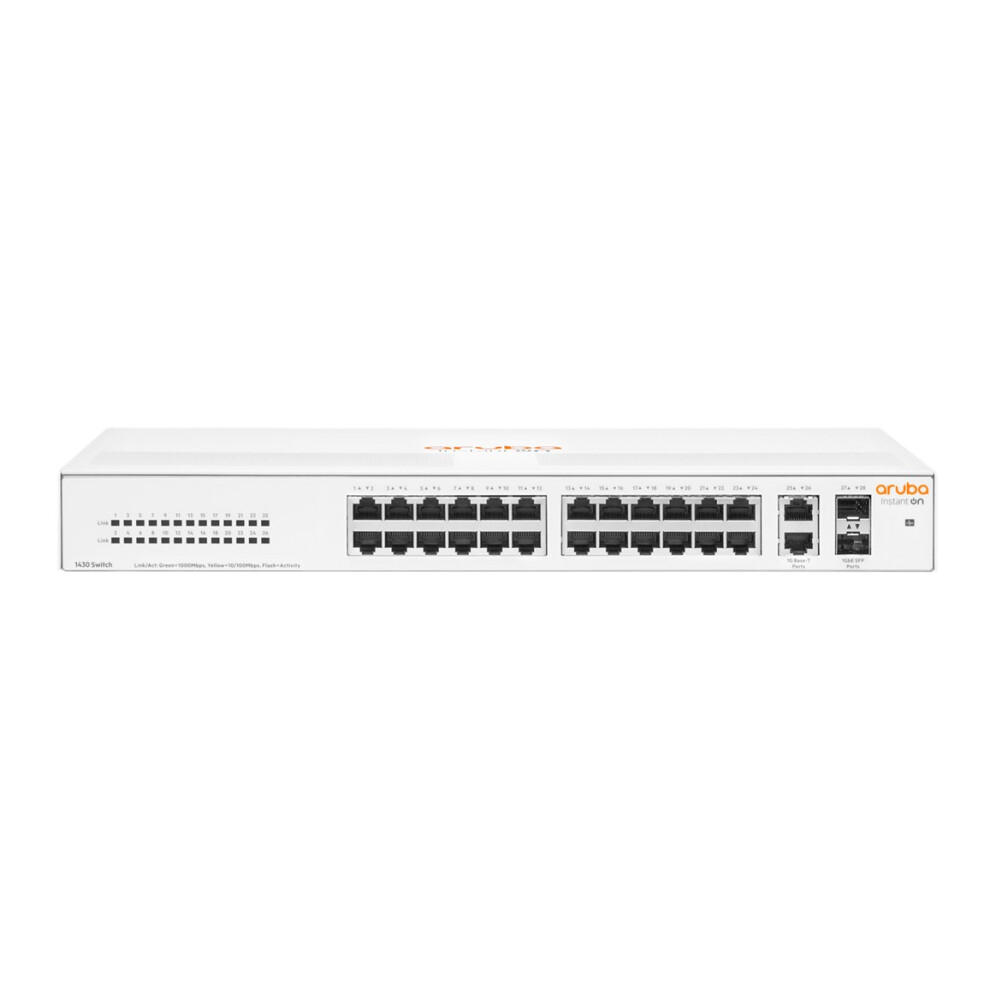 High Peak Hpe Aruba Networking Aruba Instant On 1430 2Sfp Unmanaged L2 Gigabit Ethernet (10/100/1000) 1U 26G