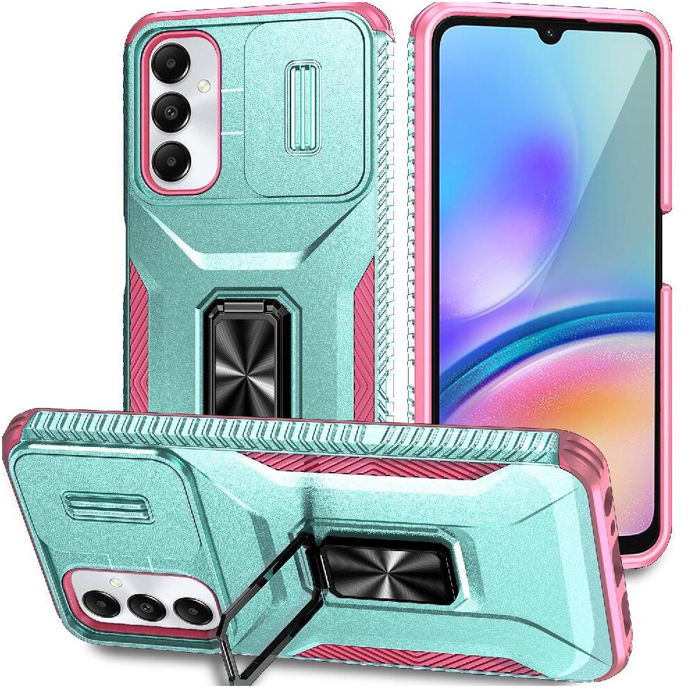 (Green) Case For Samsung Galaxy A05s Lens Protection Shockproof Car Magnet Ring Hodler Green 764549371938