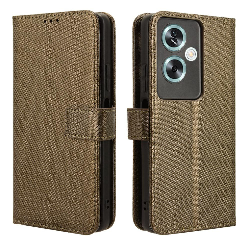(Brown) Case For Oneplus Nord N30 Se Magnetic Wallet Cover Card Holder Kickstand Brown 764549372898