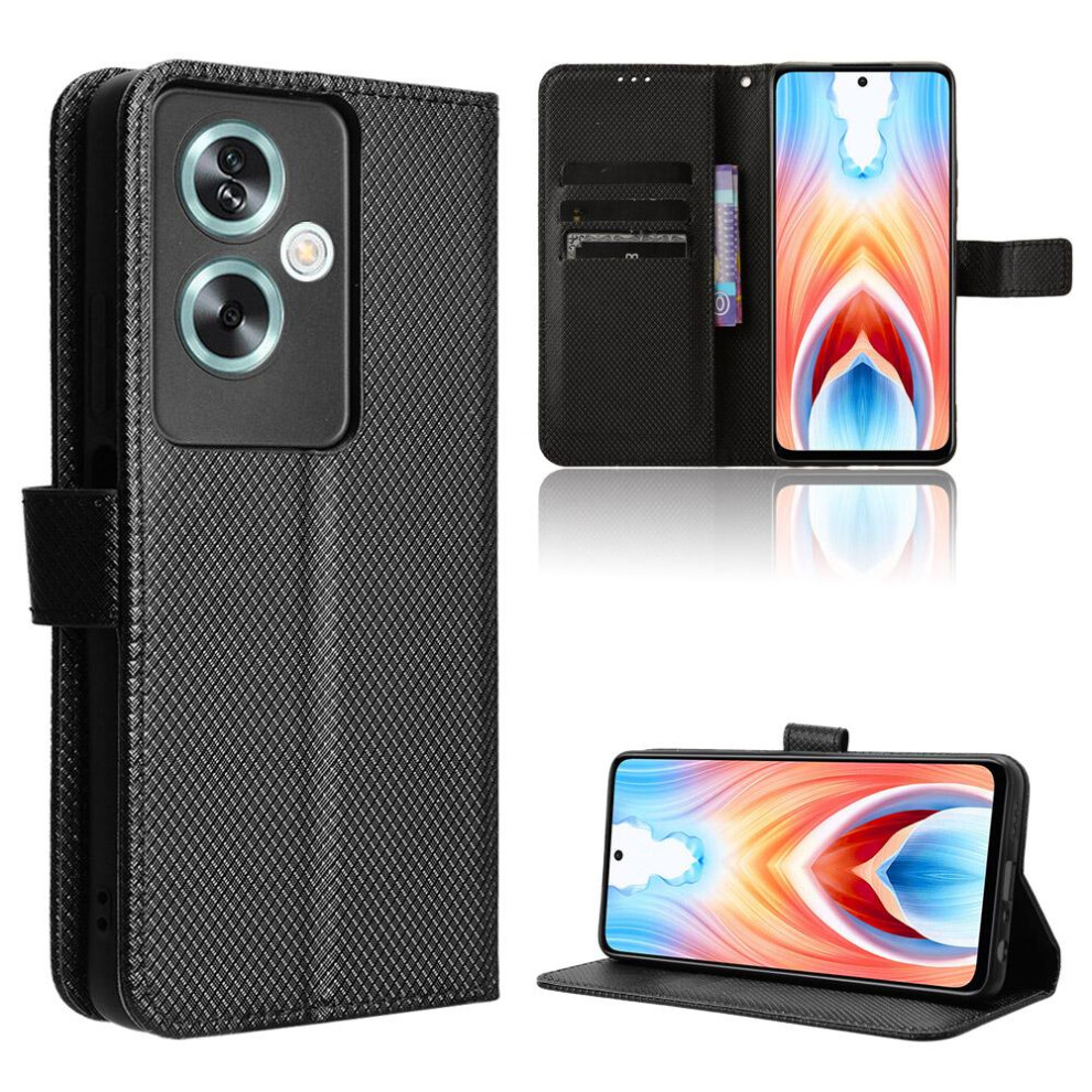 (Black) Case For Oneplus Nord N30 Se Magnetic Wallet Cover Card Holder Kickstand Black 764549372904
