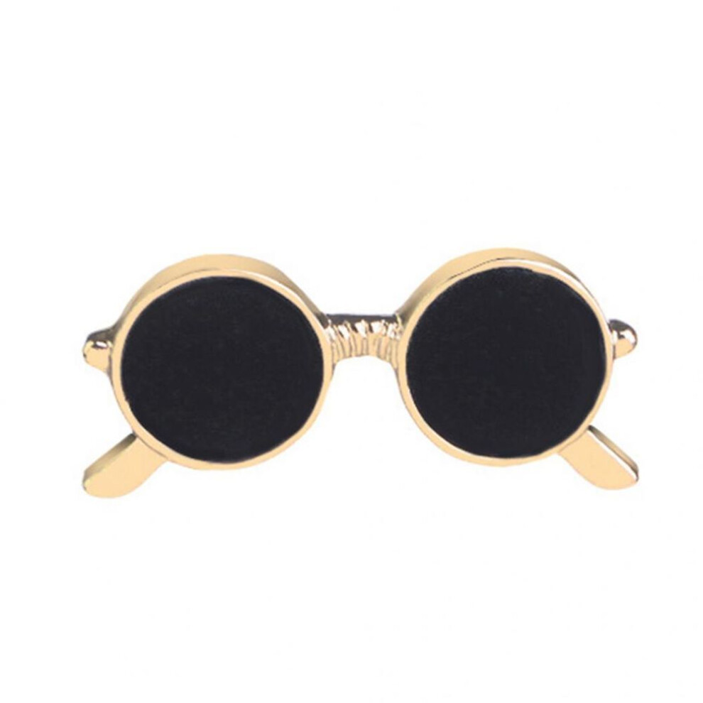 (Golden) Sunglasses Men's Badge Brooch Pin Lapel Pin Bag Shirt Suit Wedding Groom Gift Golden