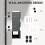 Homcom HOMCOM Wall Mounted Post Box, Weatherproof Letterbox with Lock, Grey 5