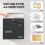 Homcom HOMCOM Wall Mounted Post Box, Weatherproof Letterbox with Lock, Grey 6