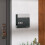 Homcom HOMCOM Wall Mounted Post Box, Weatherproof Letterbox with Lock, Grey 1