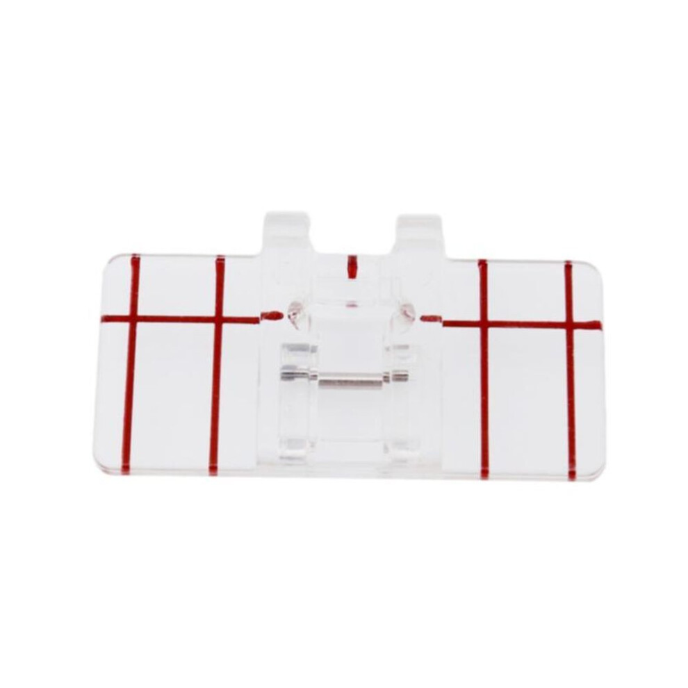 Clear Plastic Parallel Stitch Foot Presser For Brother Singer Janome Domestic Sewing Machine