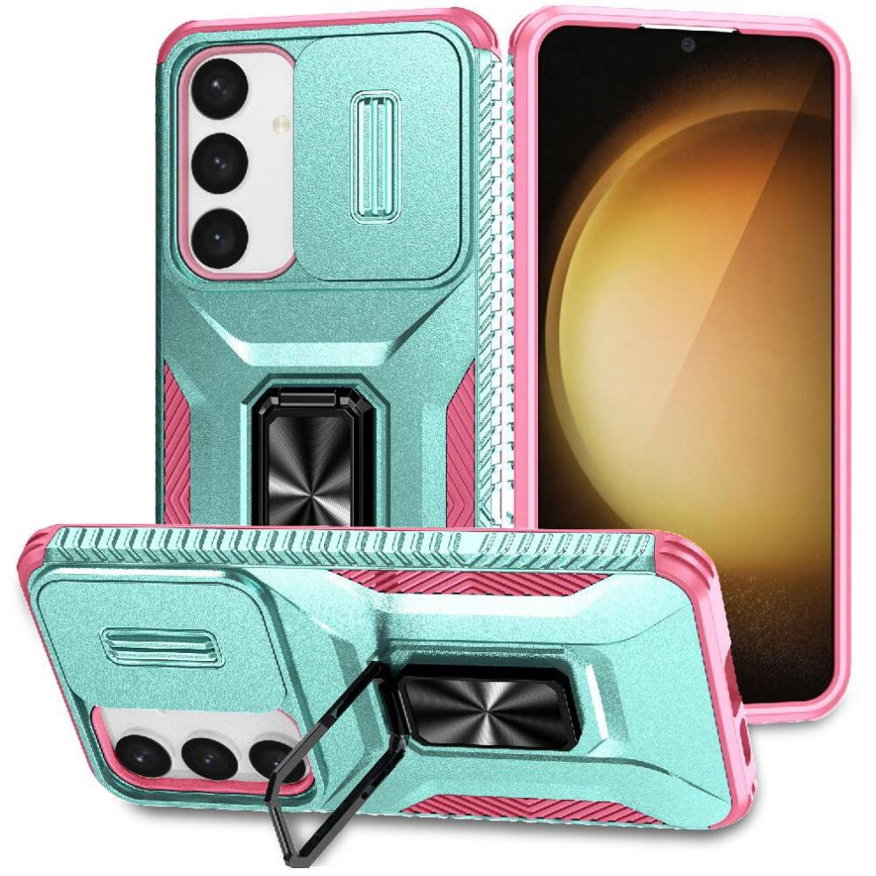 Gangxun (Green) Case For Samsung Galaxy S25 Plus 5G Shockproof Ring Hodler Car Magnet Lens Protection Green