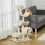 PawHut PawHut Cat Tree Activity Center Scratching Post Perch Tunnel 105cm Beige 1