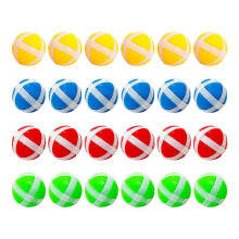 24Pcs Fabric Dart Board Sticky Balls Dart Hook and Loop Balls Darts Game Accessories