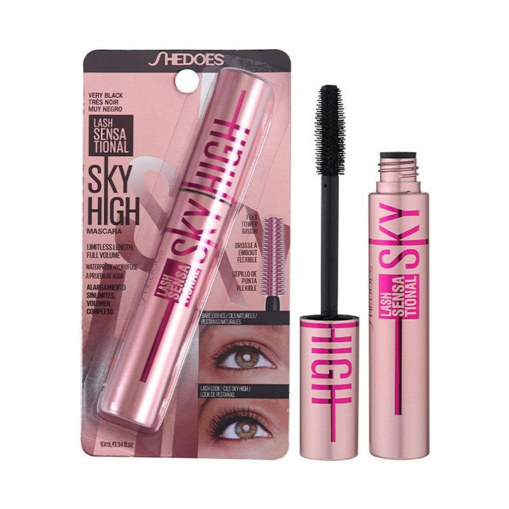 (10ml) Eyelashes Lengthening Mascara Waterproof Thick Thin Long Lasting Curling Silky Lash Eyelashes Extension Mascara Cream Eye Makeup
