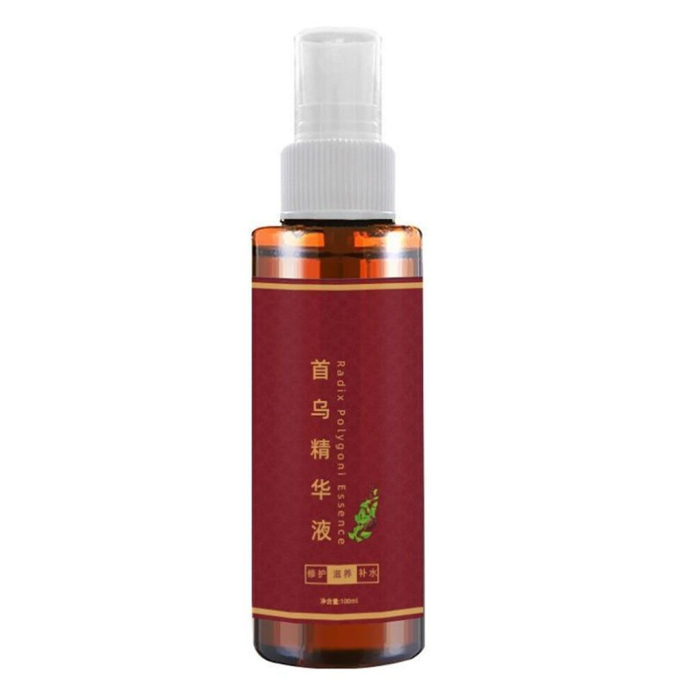 (as the picture, 100 ML) 1 Pc White Hair Treatment Spray Hair Growth Liquid Herbal Essence Oils Black Hair Oil Control Shampoo Moisturizing Hair