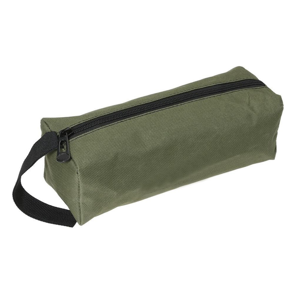 (grey) Hand Tool Bag For Small Screws Nails Drill Bit Metal Parts Tools Bag Waterproof Canvas Instrument
