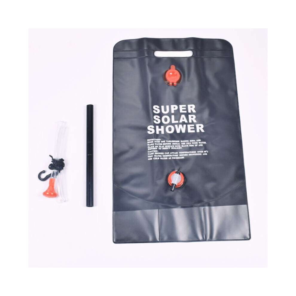 (40L Temperature Display Type) 20L/40L Portable Solar Heated Shower Water Bag Temperature Display Outdoor Camping Heated Bathing Bag Picnic Hiking Water Storage