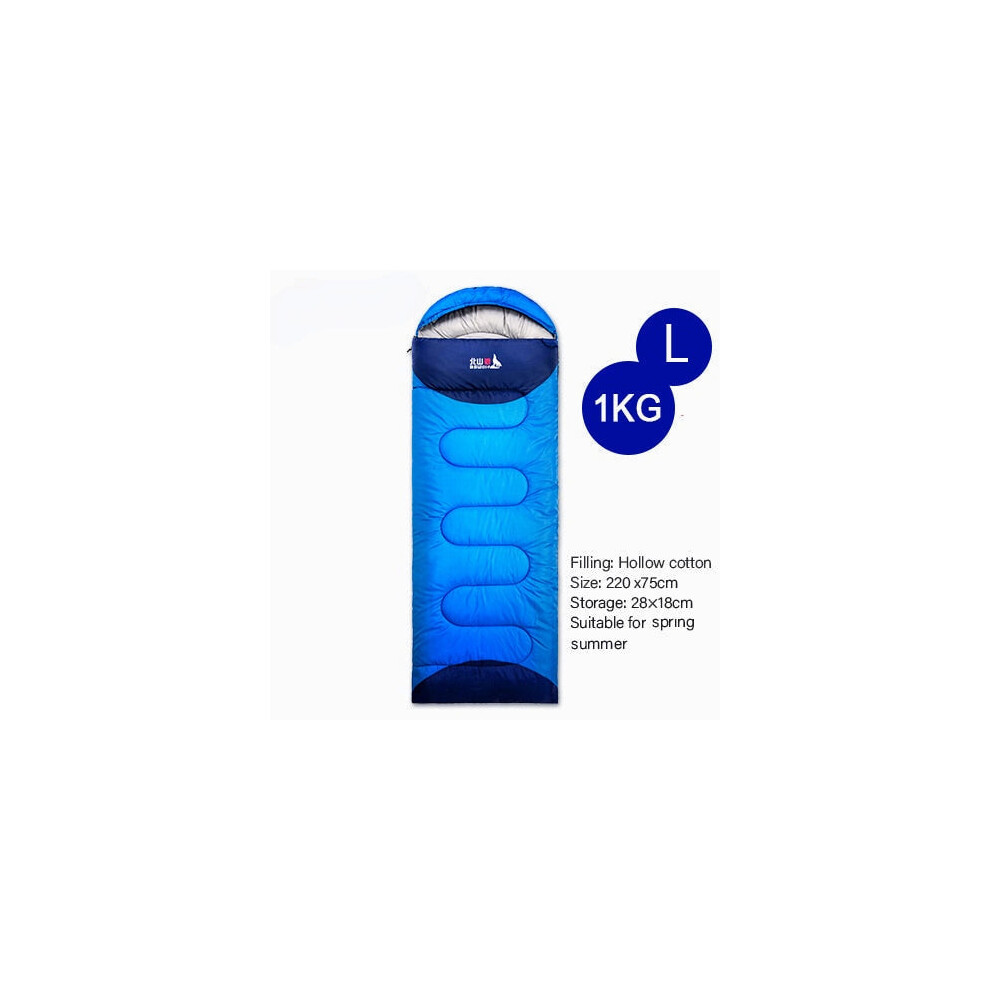 (Standard 1KG LeftB) Camping Sleeping Bag Ultralight Waterproof 4 Season Warm Envelope Backpacking Sleeping Bags for Outdoor Traveling Hiking