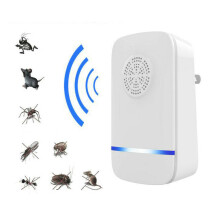 (EU Plug) Electronic Ultrasonic Mosquito Repellent Household Mosquito Repellent Insect Killer Mouse Repellent Electronic Insect Repellent