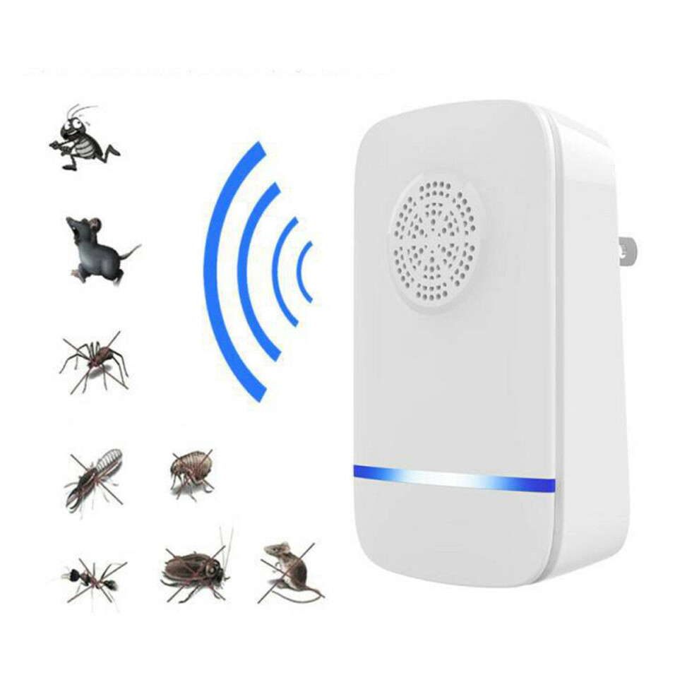 (EU Plug) Electronic Ultrasonic Mosquito Repellent Household Mosquito Repellent Insect Killer Mouse Repellent Electronic Insect Repellent