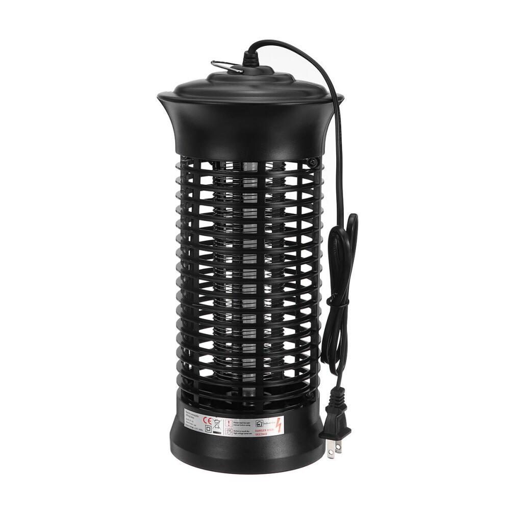 (Black, EU Plug) Electronic Mosquito Killer Lamps LED Socket Electric Mosquito Dispeller Fly Bug Insect Trap Killer Zapper Night Lamp Children Friendly