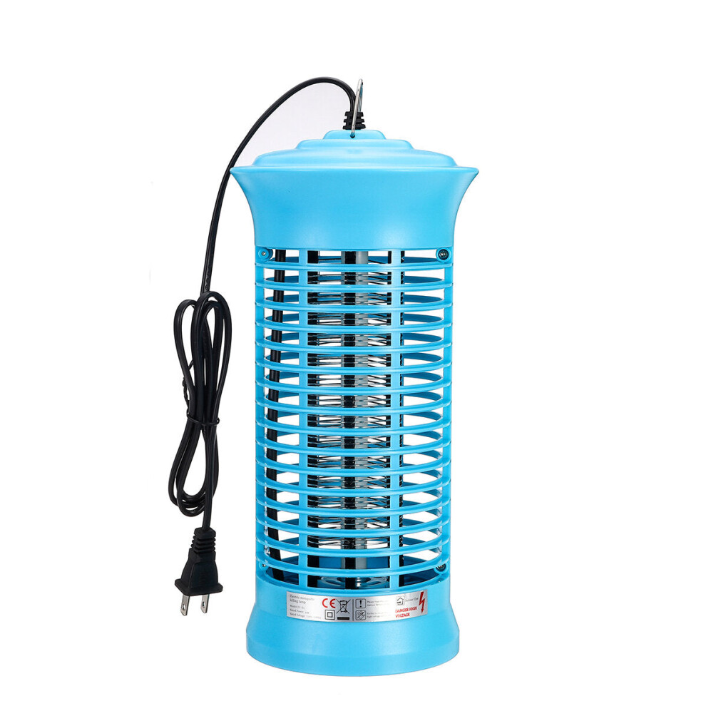 (Skyblue, US Plug) Electronic Mosquito Killer Lamps LED Socket Electric Mosquito Dispeller Fly Bug Insect Trap Killer Zapper Night Lamp Children Friendly