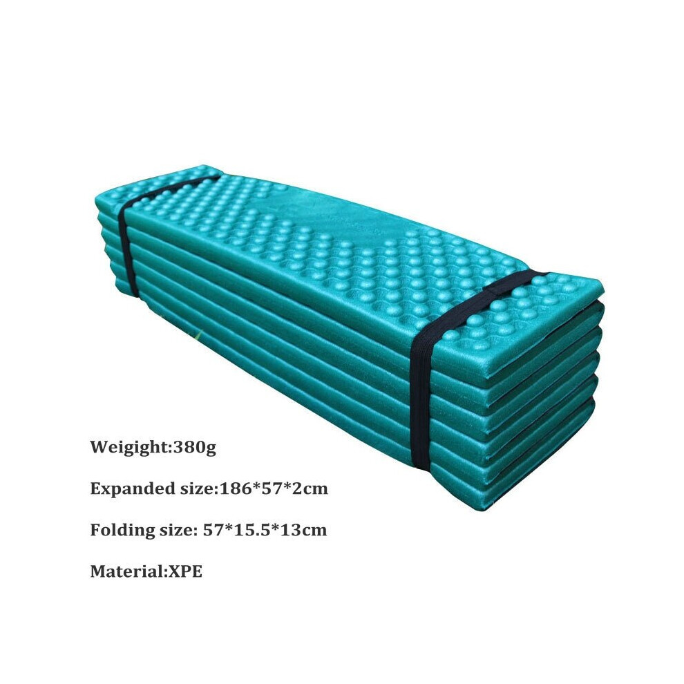 (Dark Green) Outdoor Waterproof Camping Mattress Foldable Beach Pad Tent Sleeping Pad Ultralight Foam Picnic Mat Camping Mattress