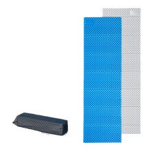 (Navy Blue) Upgraded 2.5cm Thicken Aluminum Membrane Foldable Camping Moisture-Proof Pad Egg Created IXPE Foam Mattress mat