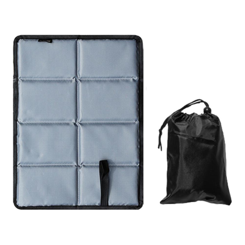 (Light Grey) Folding Seat Cushion Moisture-proof Sit Pads Mat Heat-insulating Seat Pads Portable Beach Pad Outdoor Camping