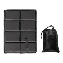 (Black) Folding Seat Cushion Moisture-proof Sit Pads Mat Heat-insulating Seat Pads Portable Beach Pad Outdoor Camping