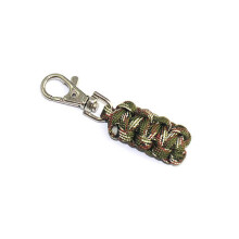 (Army Camouflage) Outdoor EDC Mini Key Chain Key Ring Camping Emergency Survival Paracord Bracelet Tools Kit