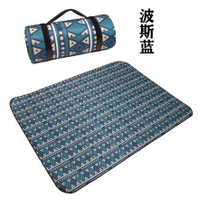 (Blue, 200x150cm) 2Mx2M Outdoor Ethnic Camping Mat Thickened Outdoor Picnic Mat Picnic Cloth Floor Mat Portable Waterproof and Moisture-proof