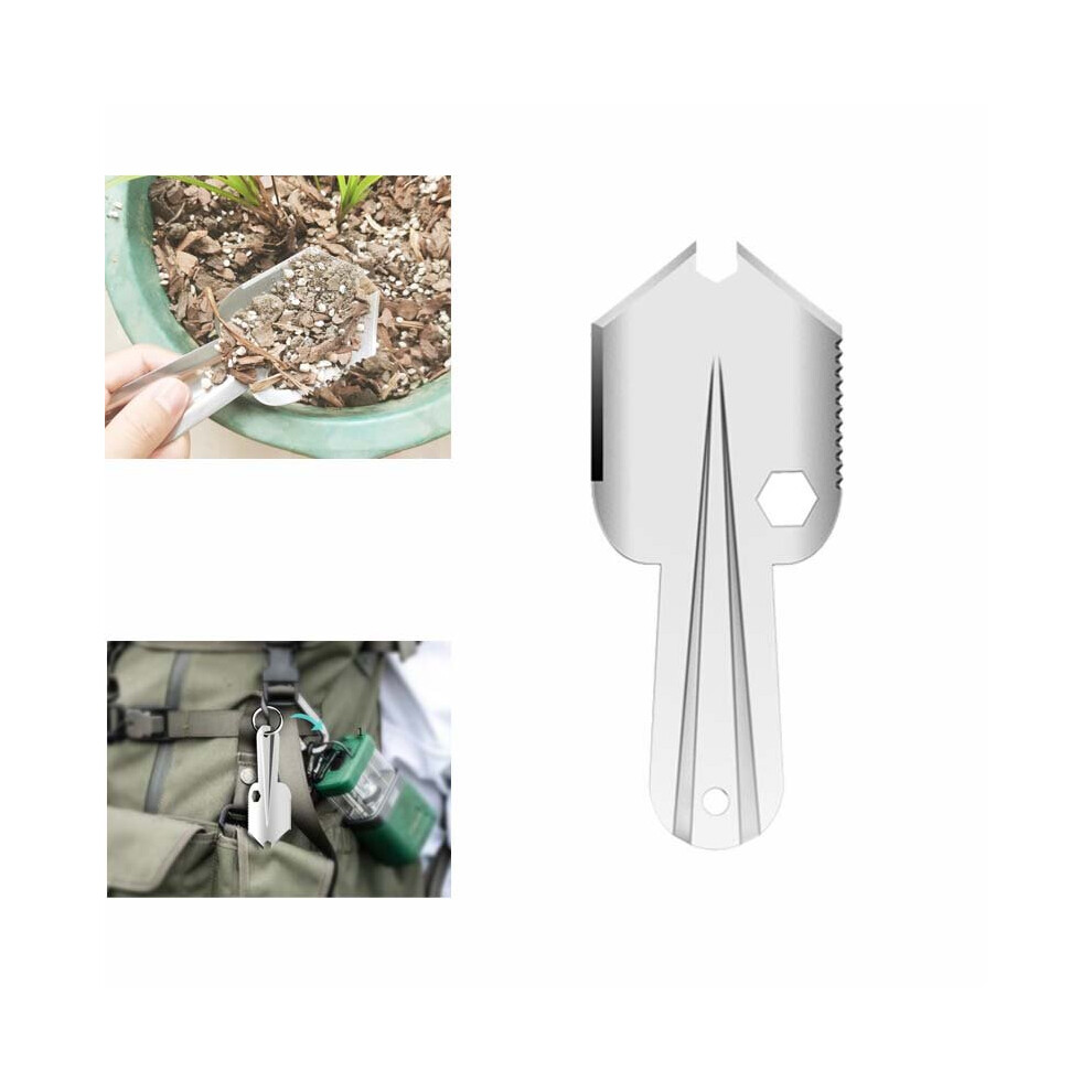 Titanium Camping Portable Shovels Outdoor Compact Poop Shovel Trowel Ultralight Backpacking Multi Tool for Hiking Household Garden Survival