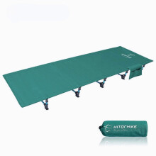 (Green) Ultralight Folding bed Camping Cot Bed Portable Compact for Outdoor Travel Base Camp Hiking Mountaineering Camping Cot Bed