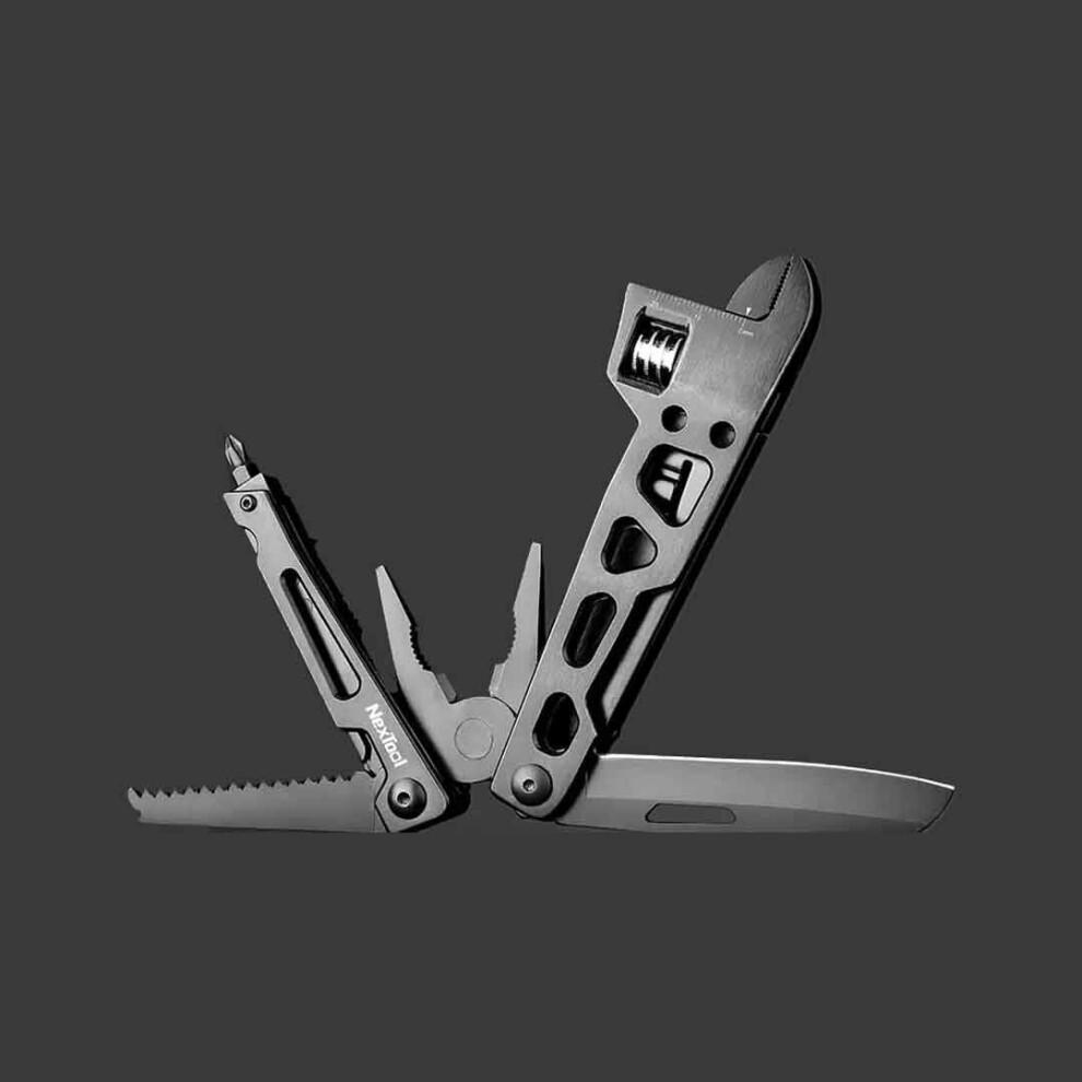 Wrench Knife 9 In 1 Multi functional Tools EDC WidgetStainless Steel Pliers Cutter Saw Screwdrivers Outdoor Camping Repairing