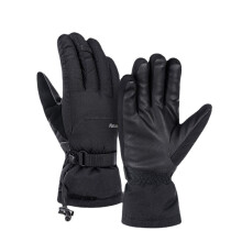 (L) Outdoor Camping HIking Waterproof Warm Down Soft Shell Gloves Ski Thickened Down Gloves
