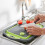 (White) 7L Kitchen Cutting Board Folding Multifunction Drain Basket Washing Fruit Vegetable Basket 4