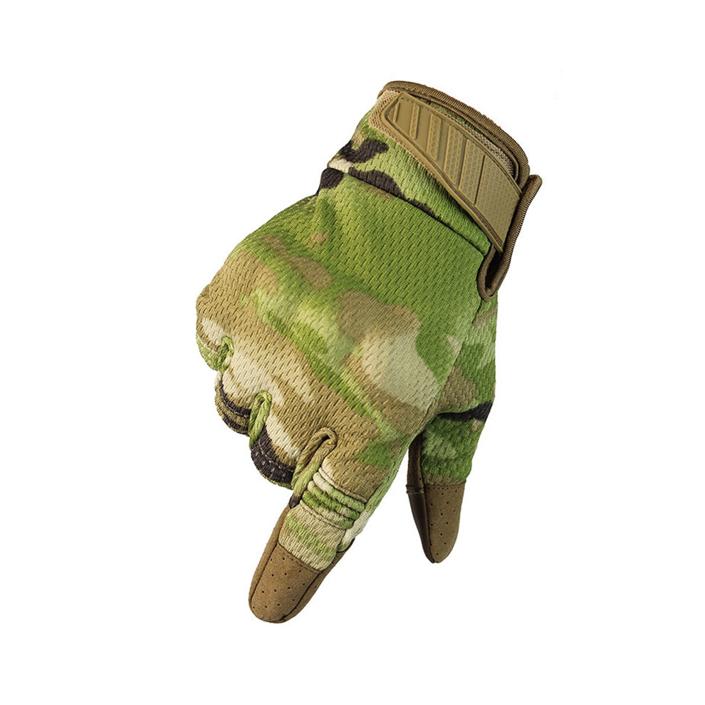 Photos - Other GreenZech  Hiking Fishing Gloves Full Finger Shooting Tactical Hunting Climbing Cs Gloves Durable for Combat Army Airsoft (multicam, L)