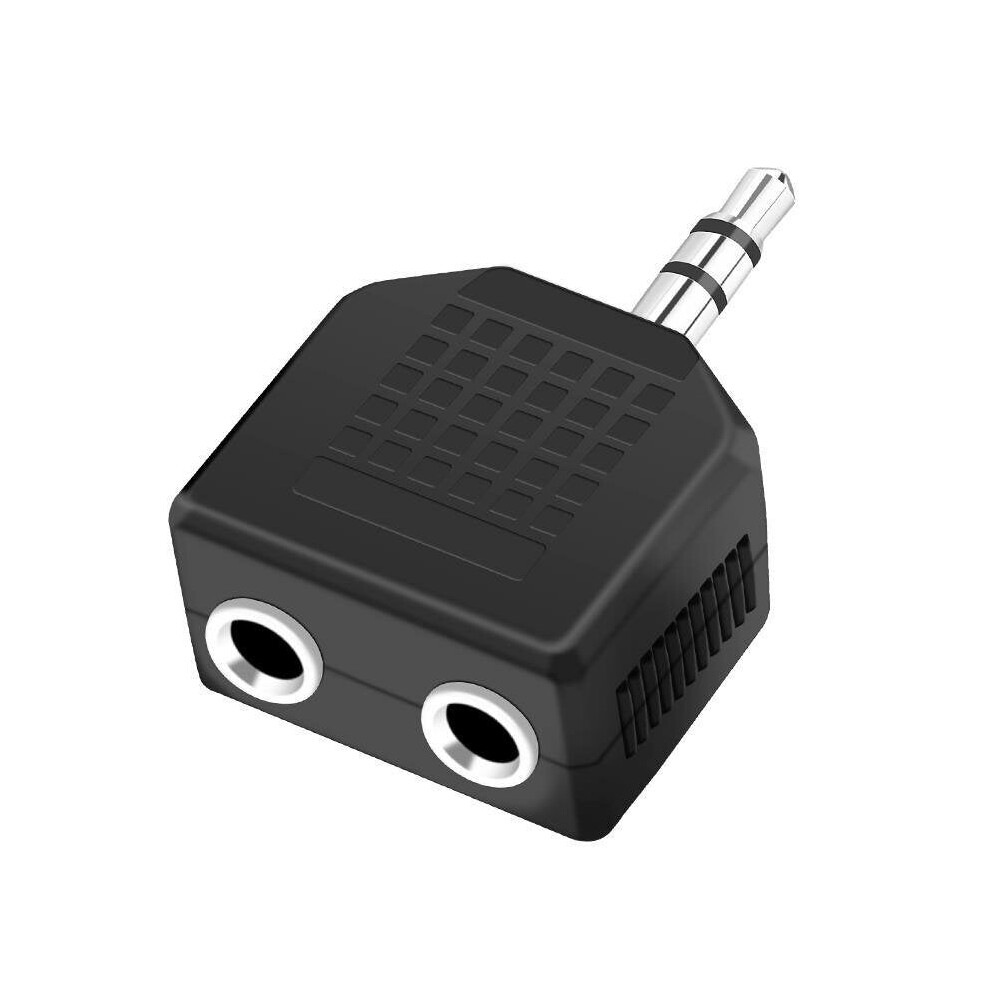Headset Splitter Earphone Cable Jack Connector 2 In 1 Audio Cable Male to 2 Female Headphone Adapter for Computer Mobile Phone
