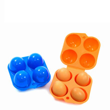 (4 grid) Outdoor Camping Tableware Portable Camping Picnic BBQ Egg Box Container Egg Storage Boxes Travel Kitchen Utensils Camping Gear