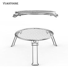 BBQ Barbecue Stainless Steel Plate Camping Gridiron Outdoor Cooking Tools Folding Portable BBQ Grill Barbecue Accessories