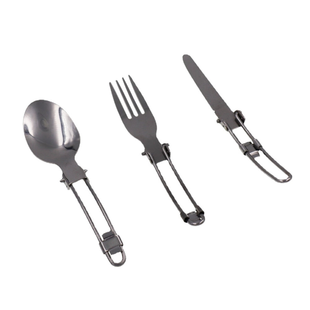 Outdoor Stainless Steel Folded Fork Spoon Knife Picnic Camping Dinnerware Tableware-image-OPC-PFZR8TN-NEW