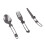 Outdoor Stainless Steel Folded Fork Spoon Knife Picnic Camping Dinnerware Tableware 2