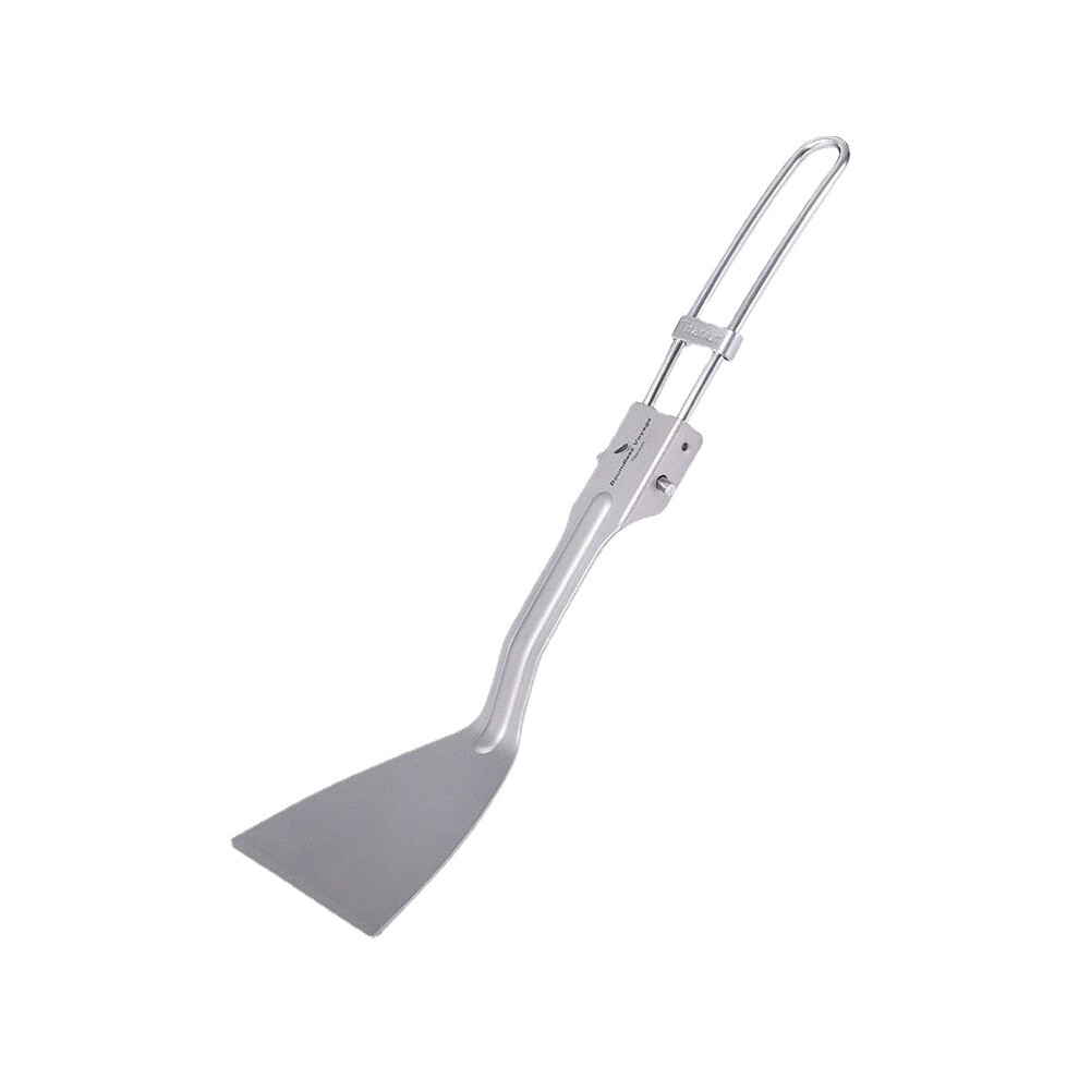 Titanium Folding Spatula Frying Shovel Small Camping Kitchen Beefsteak Flat Cooking Spatula Mini Pancake Serve