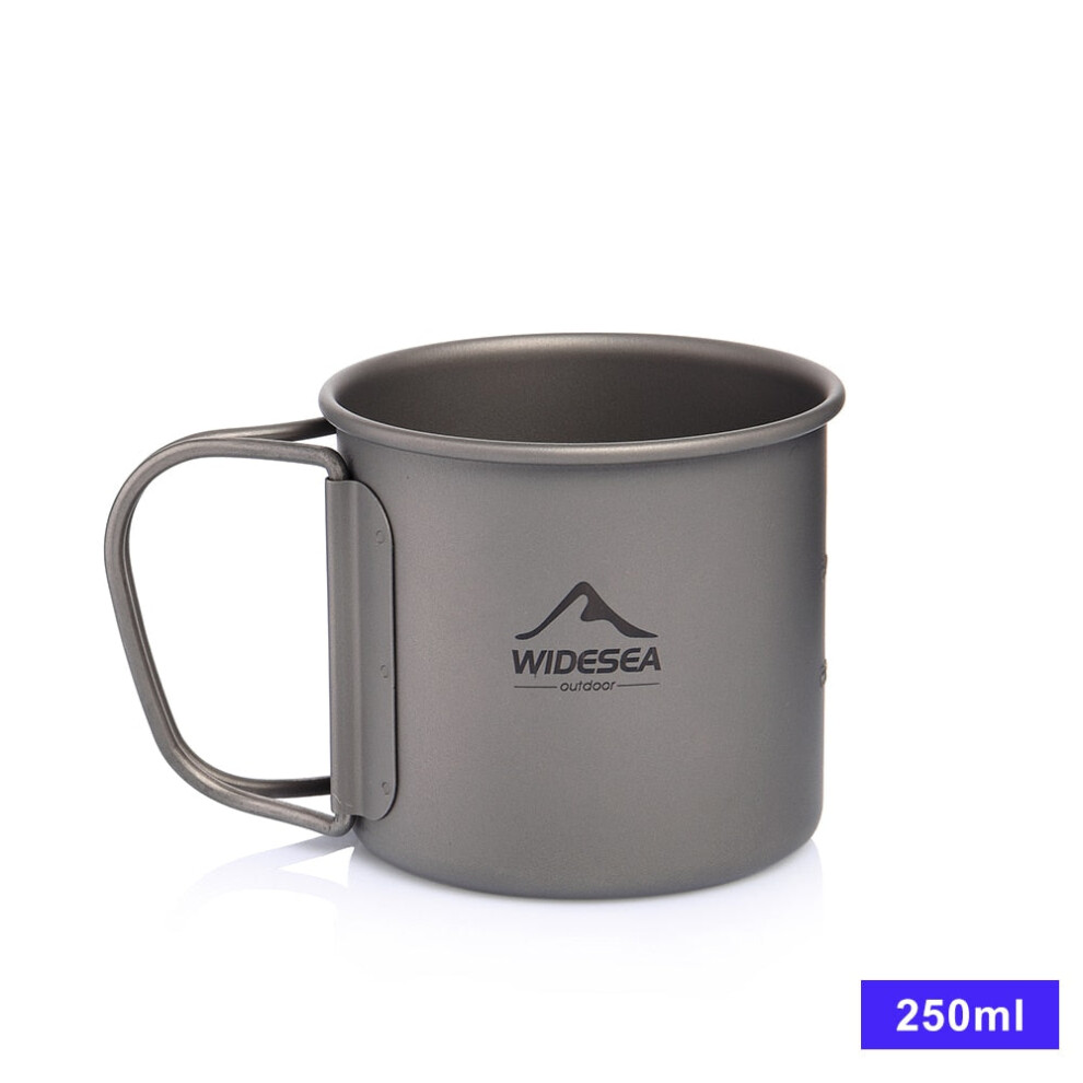 Photos - Other Camping Utensils GreenZech  Camping Mug Titanium Cup Tourist Tableware Picnic Utensils Outdoor Kitchen Equipment Travel Cooking set Cookware Hik (250ML)
