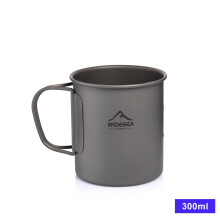 (300ML) Camping Mug Titanium Cup Tourist Tableware Picnic Utensils Outdoor Kitchen Equipment Travel Cooking set Cookware Hiking